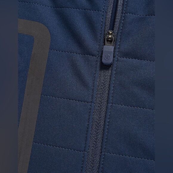 G/FORE Hooded Quartet Zip Charcoal Heather Grey Size M - Picture 5 of 5